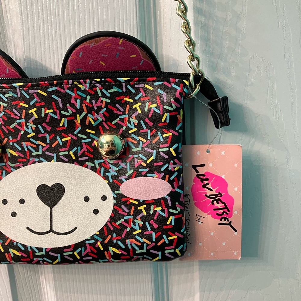 Bear confetti crossbody by Luv Betsy New with Tags